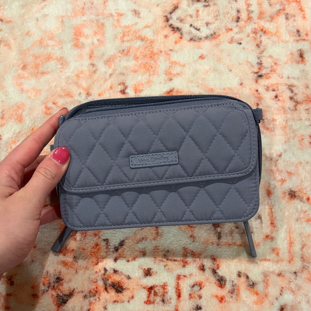 Vera Bradley Quilted Blue Wallet/Bag